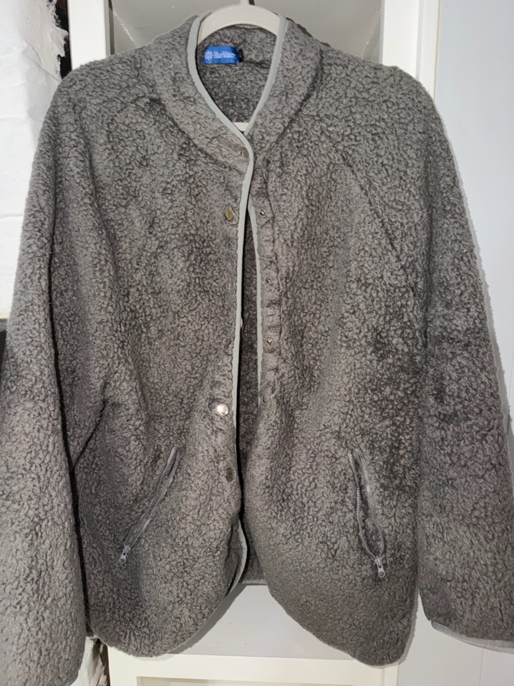 Blue Waters Gray Sherpa Fleece Jacket